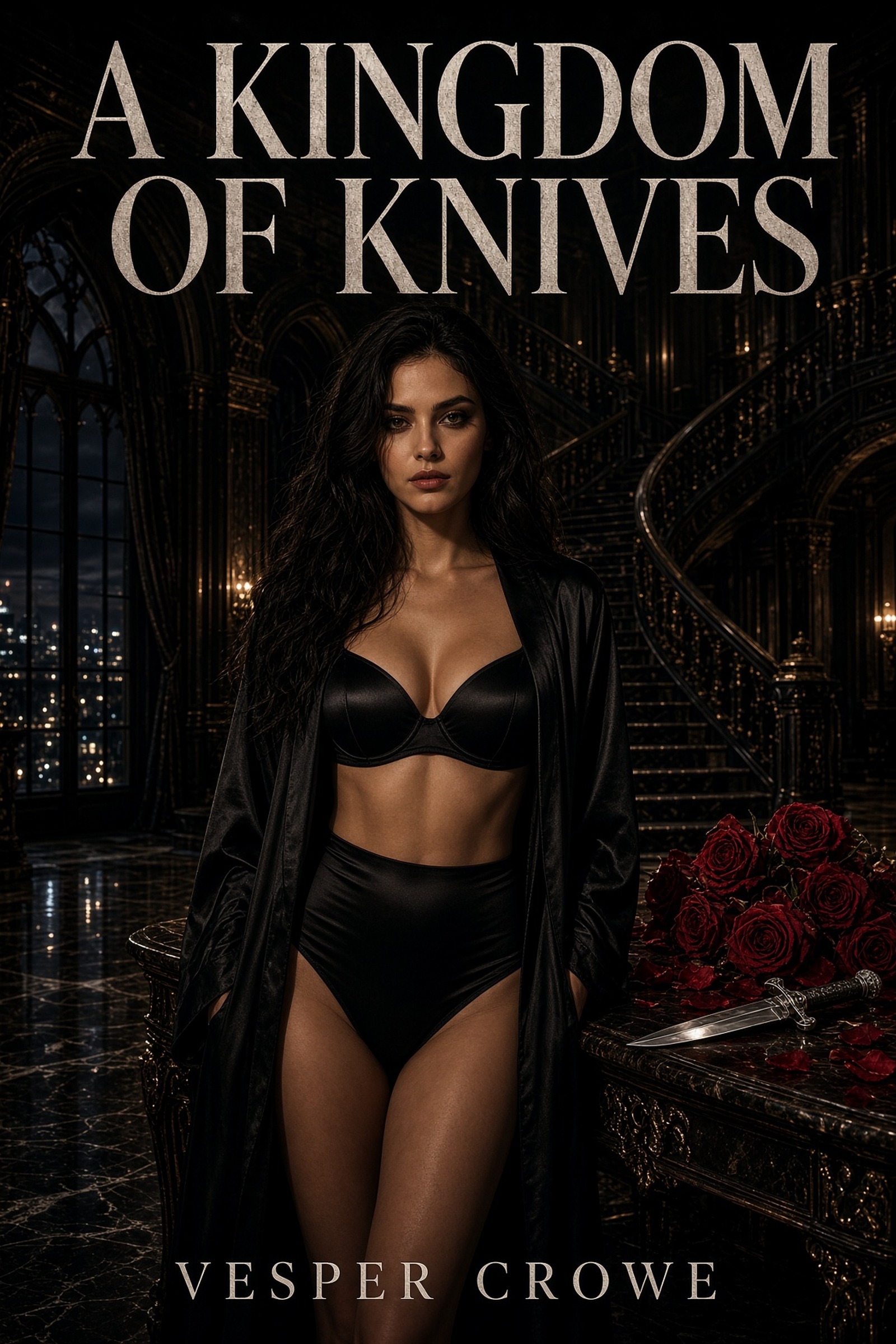 Cover of A Kingdom of Knives by Vesper Crowe